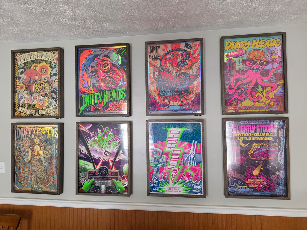 Custom UV lit poster display