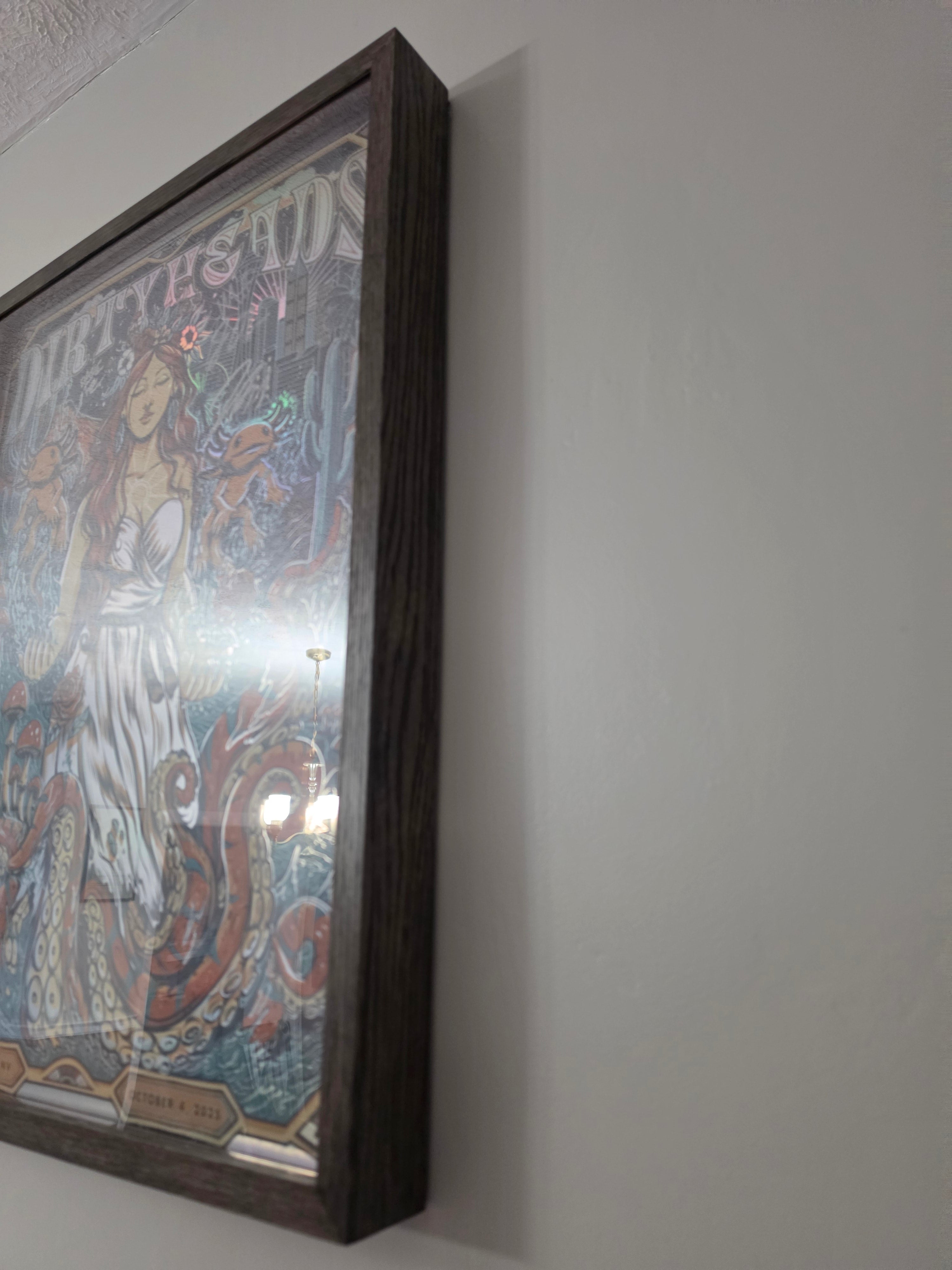 Custom UV lit poster display